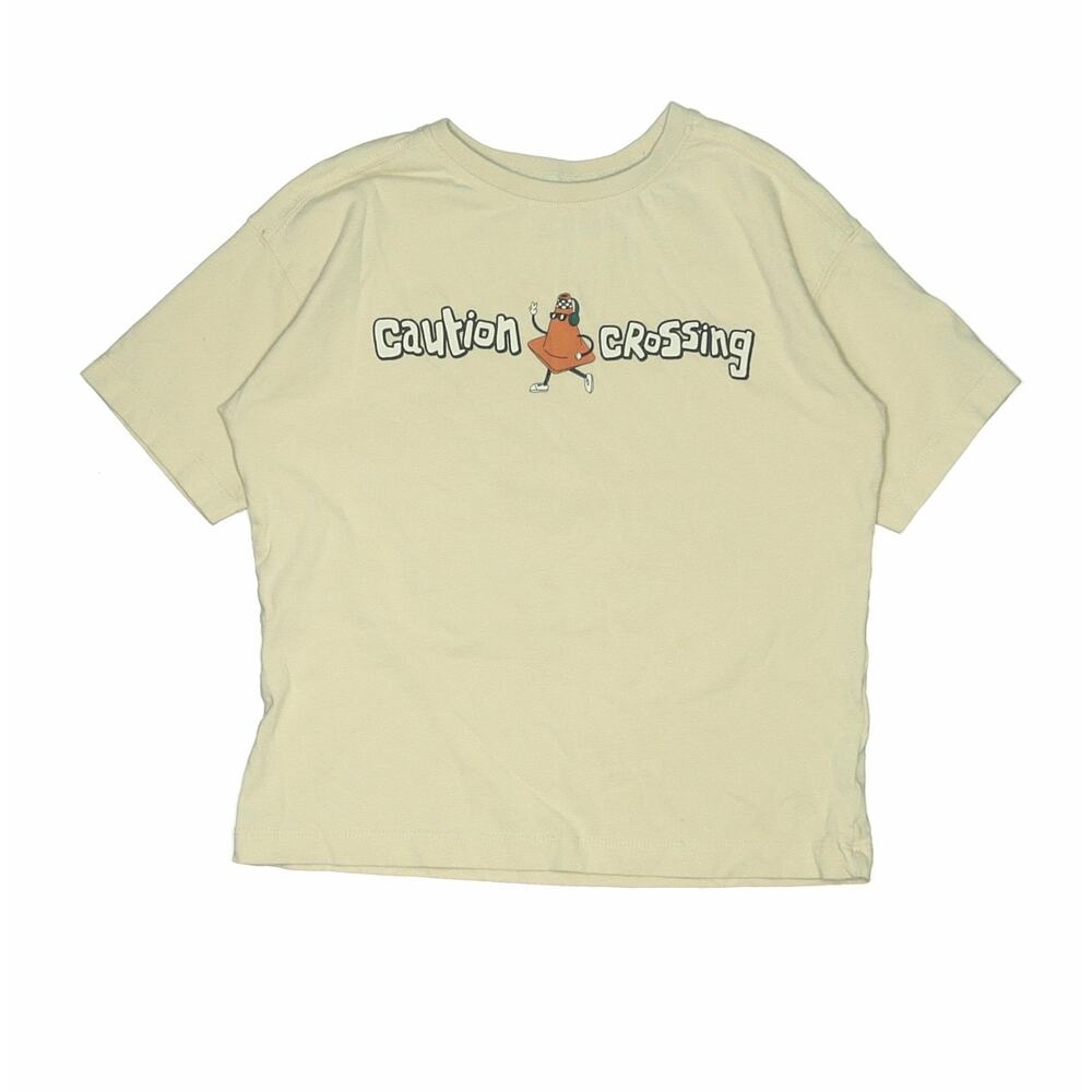ZARA Caution Crossing Parking Cone Tee Size 6